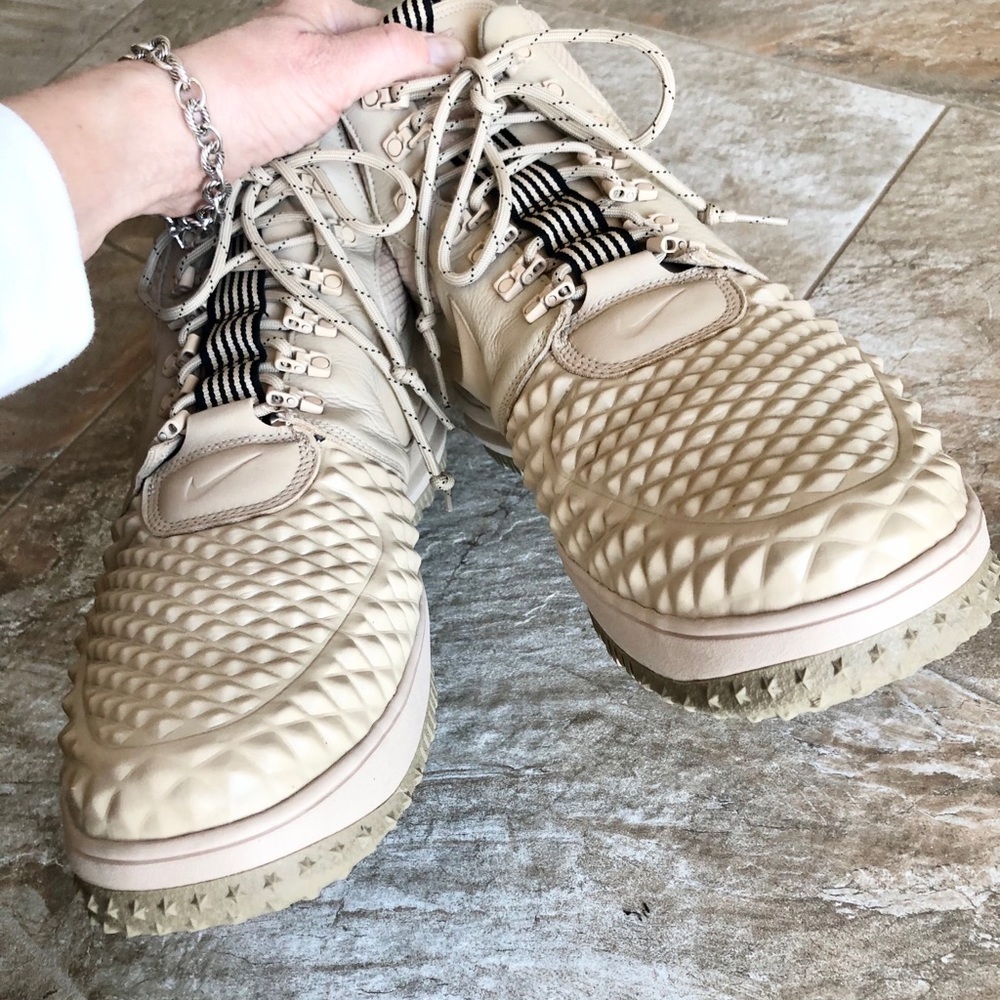 Nike Men's Lunar Force 1 Duckboot in Linen/Khaki - Picture 8 of 16